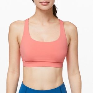 LULULEMON Energy Bra Light Coral Sz 6